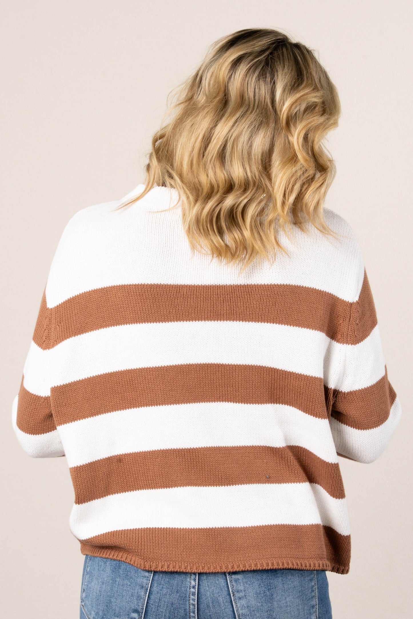 Ashley Contrast Striped Sweater