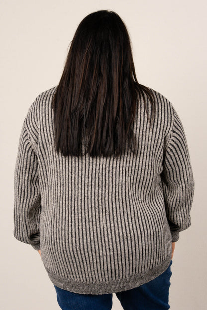 Lainey Two-Tone Rib Knit Sweater