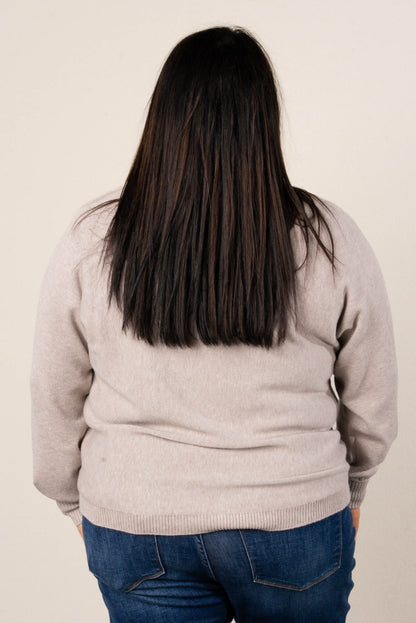 Naomi Front Seamed Hi-Lo Sweater
