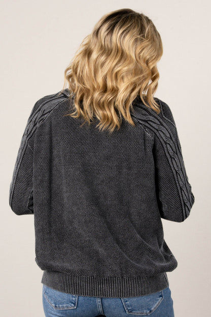 Maeve Stone Washed Raglan Sweater