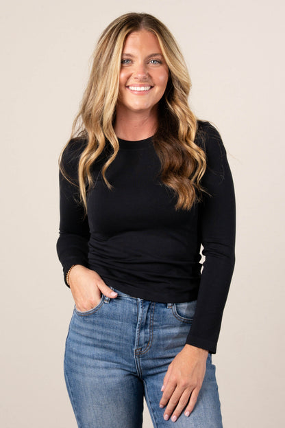 Raelynn Seamless Round Neck Top