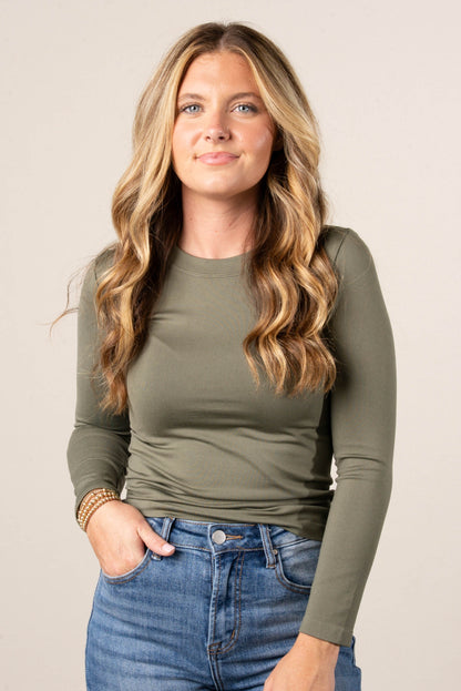 Raelynn Seamless Round Neck Top
