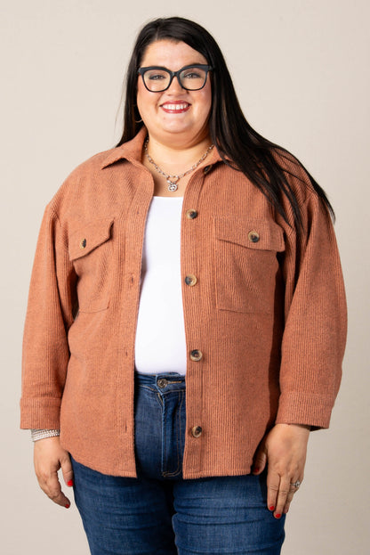 Frannie Brushed Waffle Knit Shacket