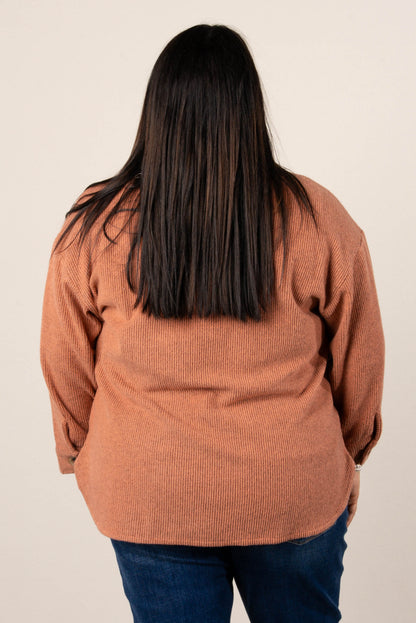 Frannie Brushed Waffle Knit Shacket