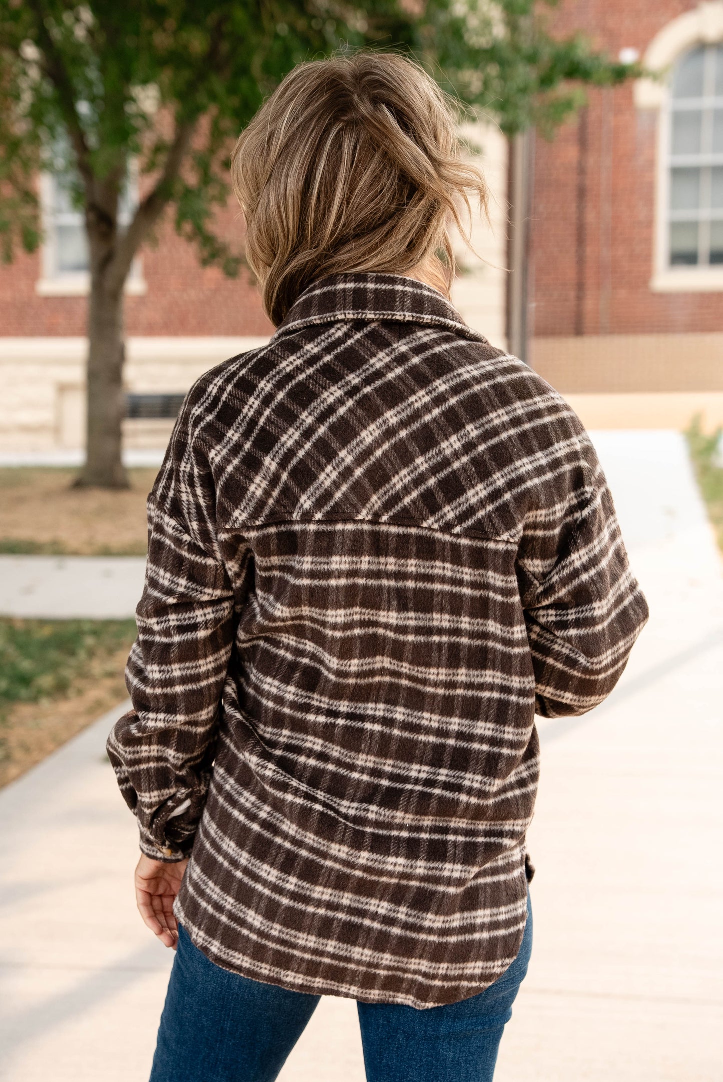 Jenny Brushed Plaid Shacket