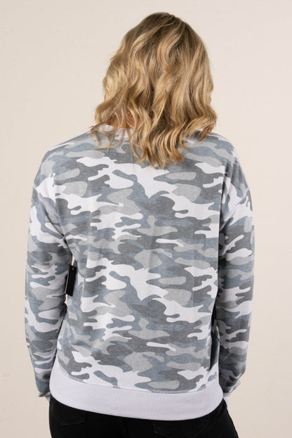 Avery Camo Top Stitch Top