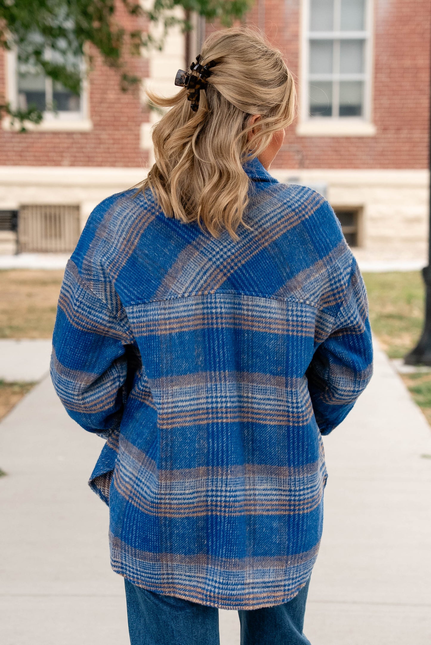 Everleigh Brushed Plaid Shacket