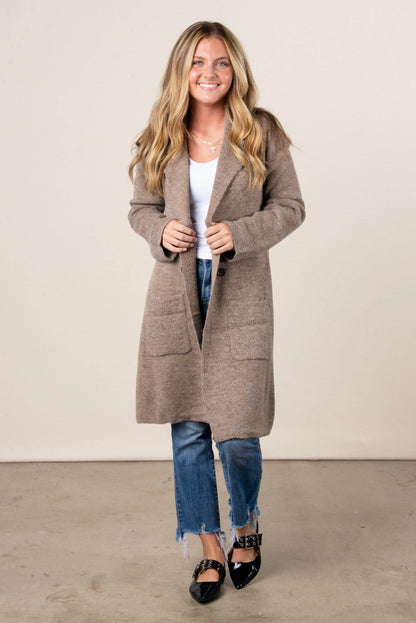 Sofia Double Breasted Sweater Coat