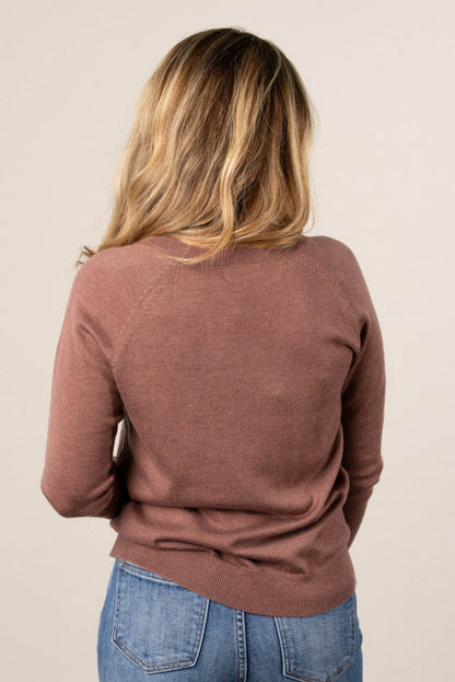 Olivia Fine Knit Raglan Sweater