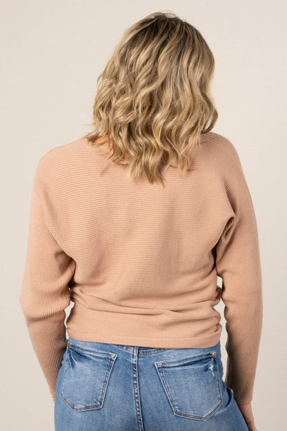 Shelby Ribbed Boat Neck Sweater