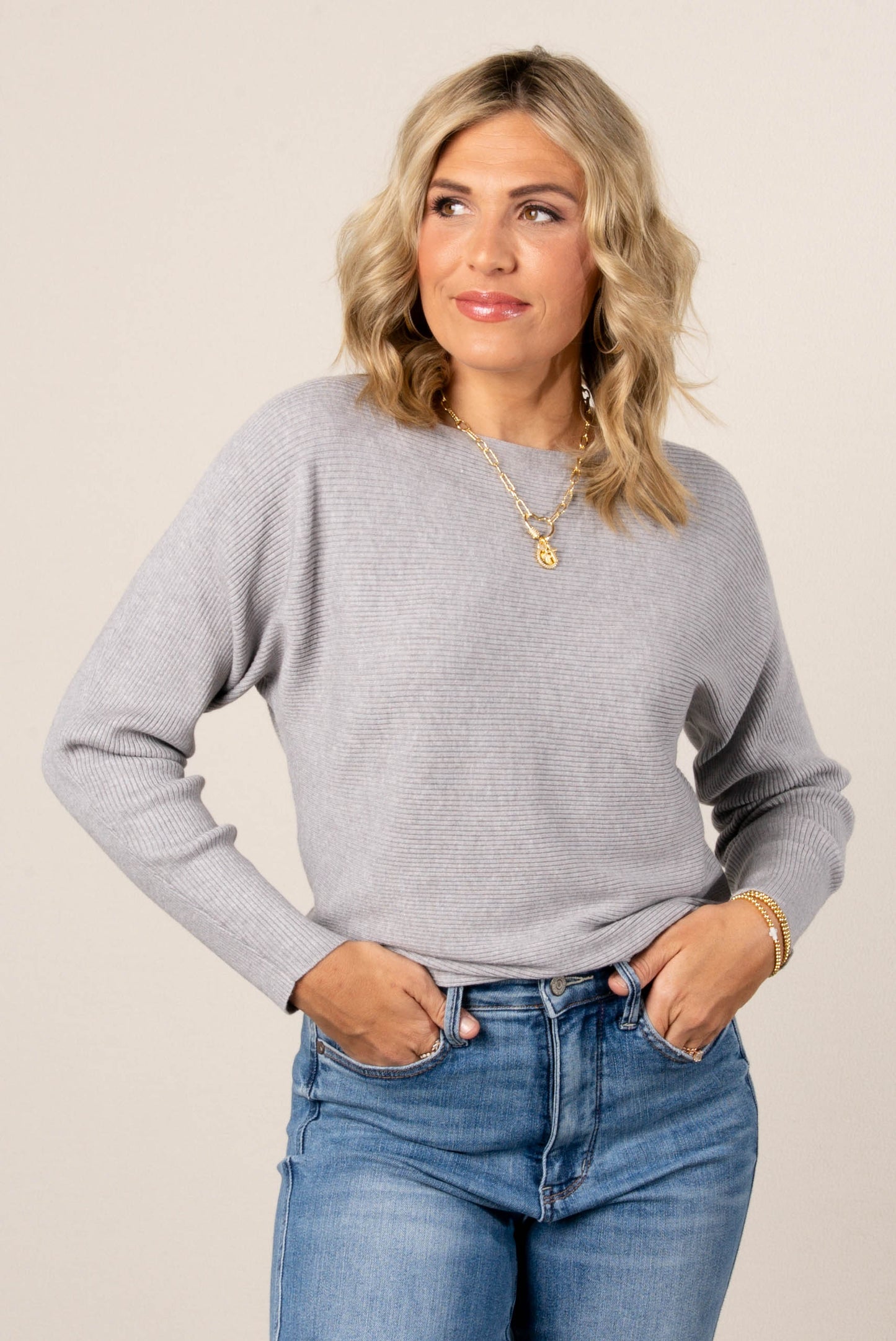 Shelby Ribbed Boat Neck Sweater