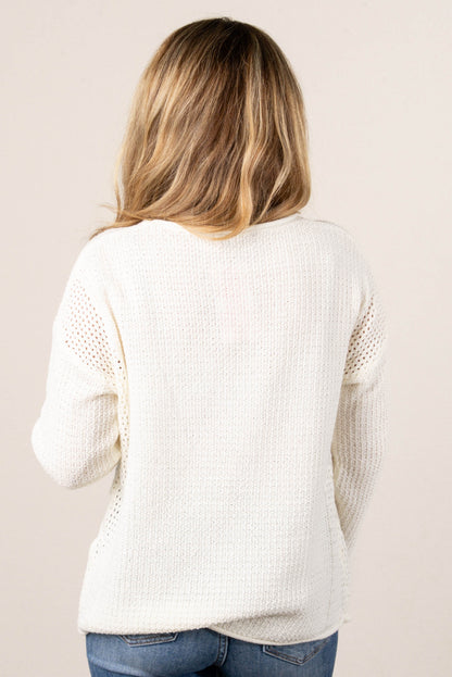 Delphine Mixed Knit Sweater