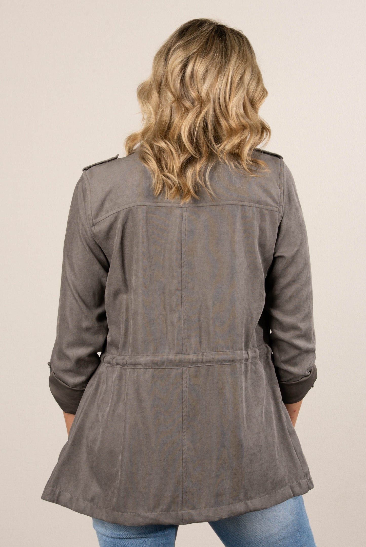 Maxine Cinched Waist Utility Jacket