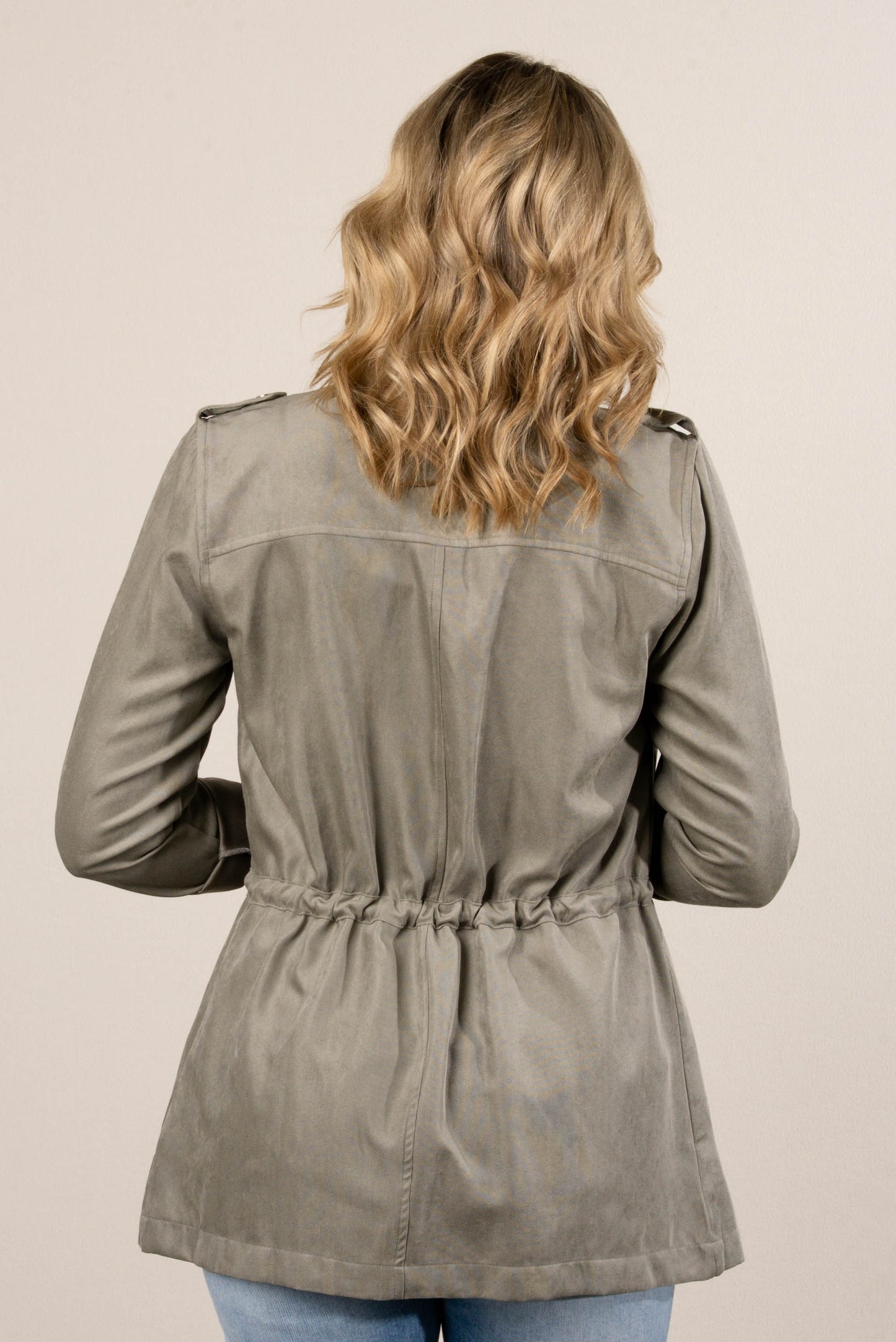 Maxine Cinched Waist Utility Jacket