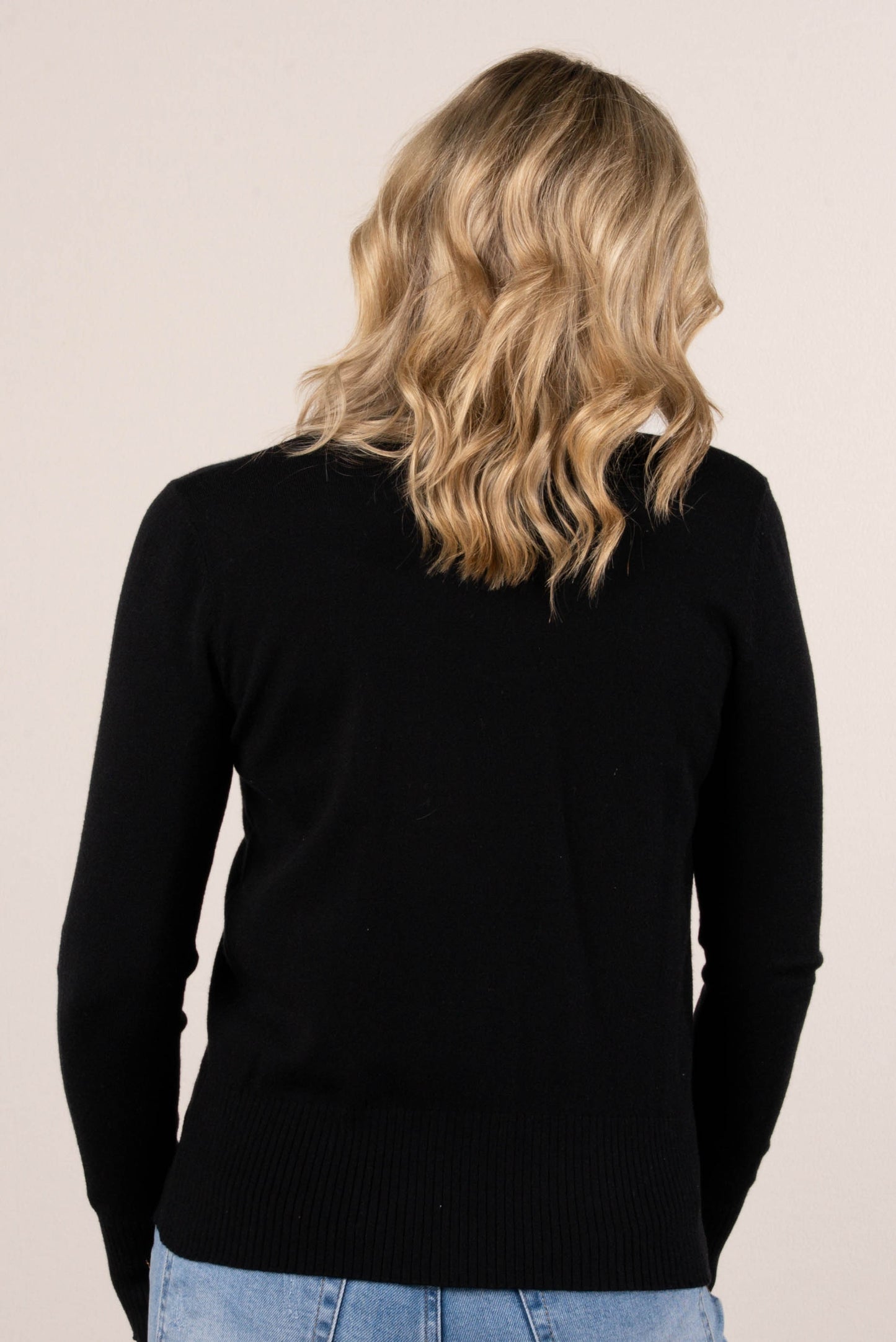 Eliza Rolled Mock Neck Sweater