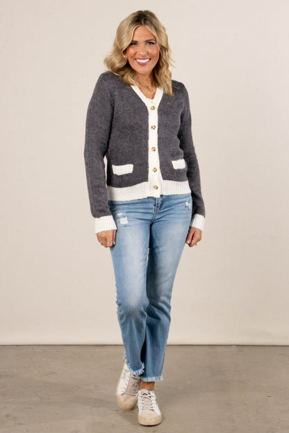 Renata Varsity Sweater Cardigan