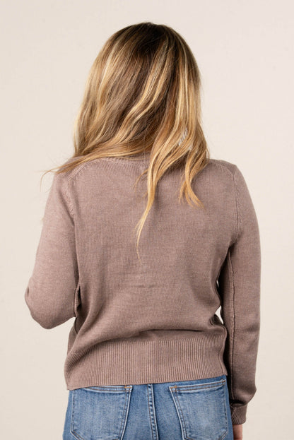 Riley Mixed Knit Sweater Cardigan
