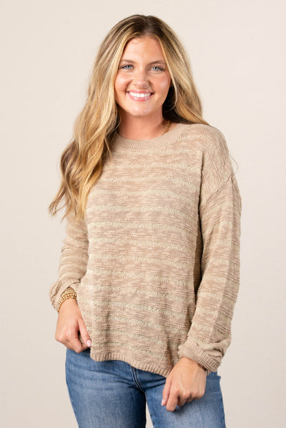 Camila Textured Stripe Sweater
