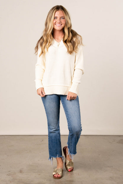 Maren Raised Seam Sweater