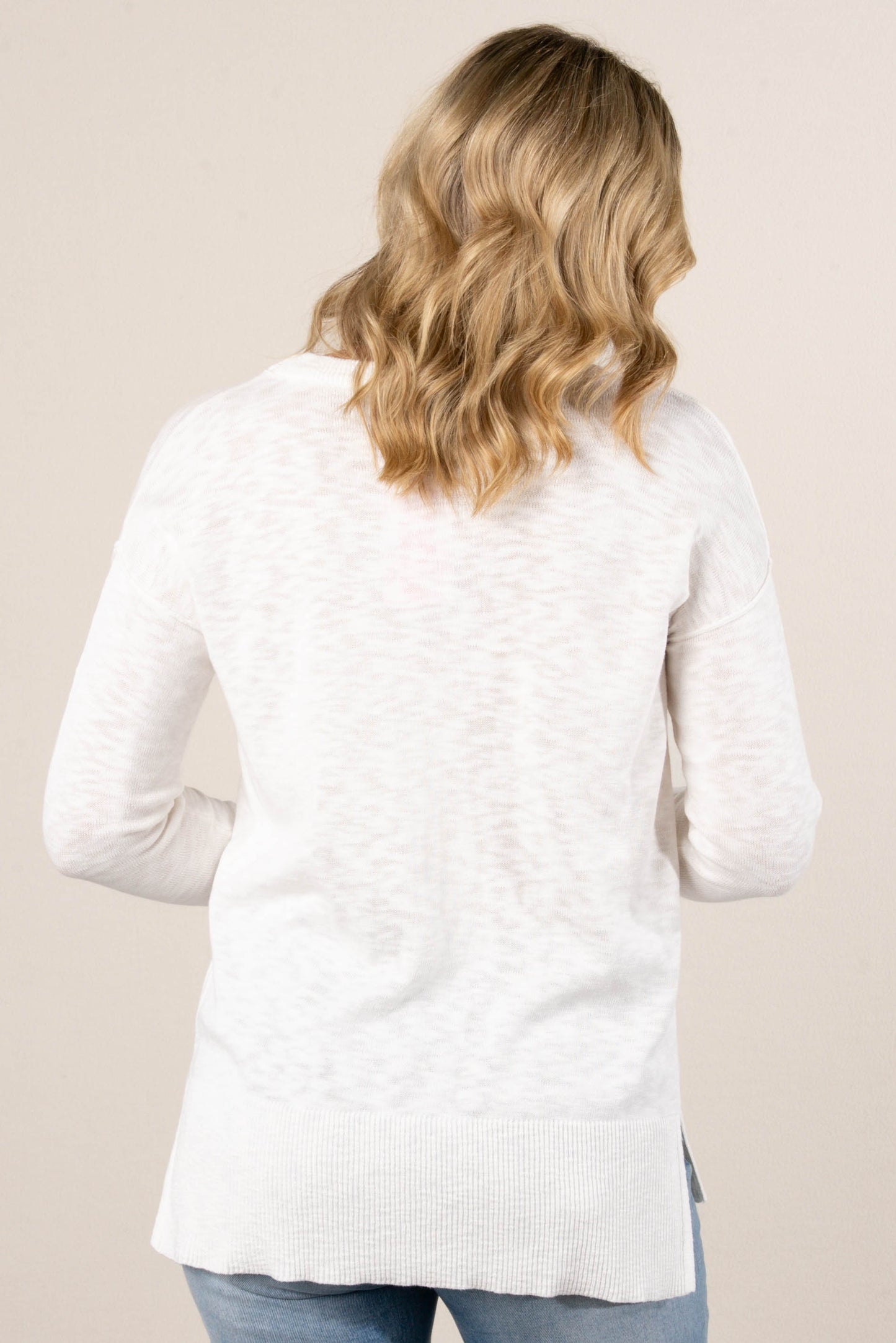 Evelyn Slub Knit Pocket Sweater