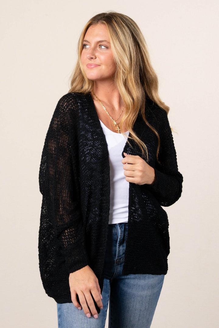 Annelise Waffle Knit Cardigan