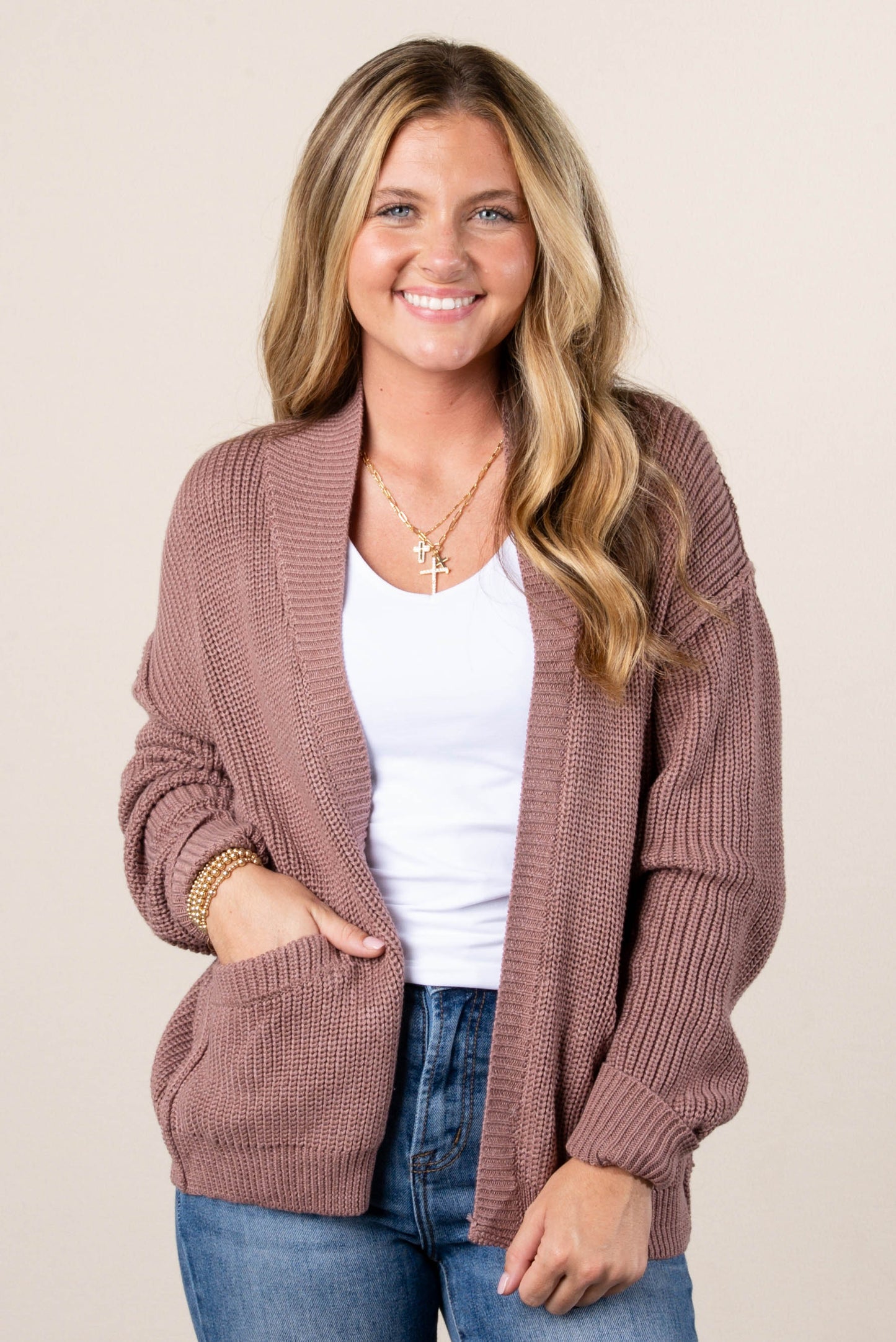 Lilianna Exposed Seam Cardigan