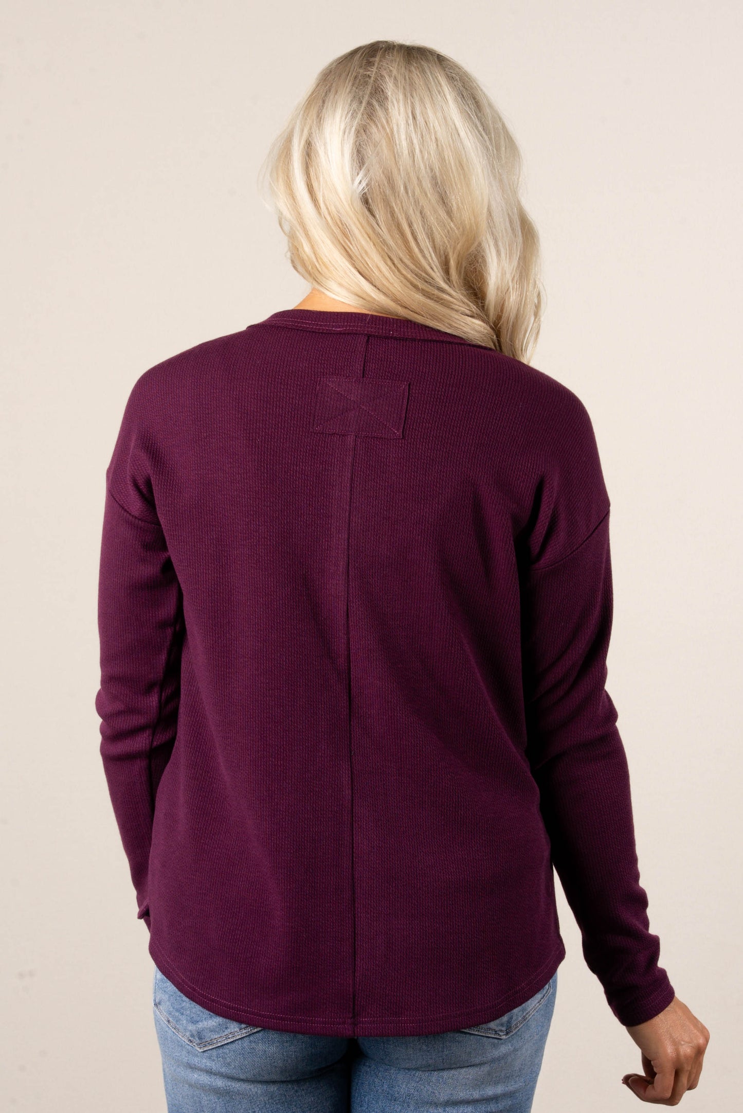 Cora Ribbed Henley Top