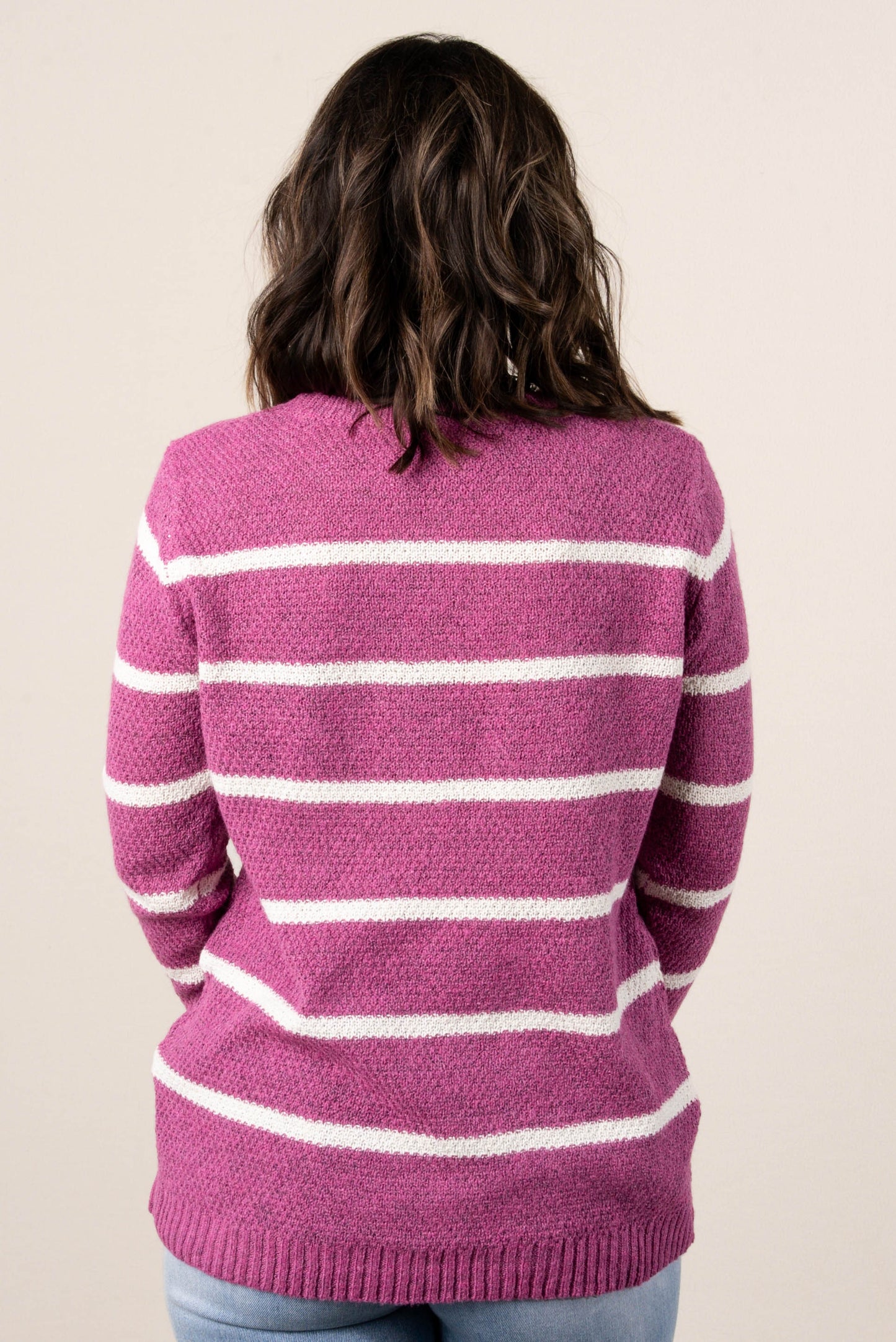 Bella Striped Waffle Knit Sweater