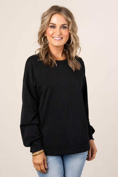 Remi French Terry Drop Shoulder Top