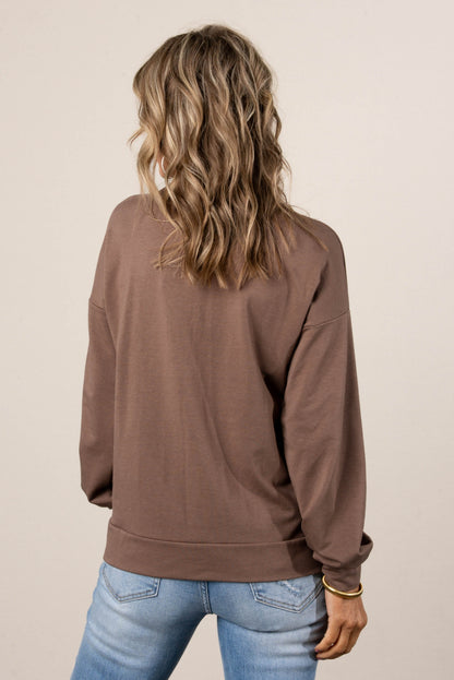 Remi French Terry Drop Shoulder Top