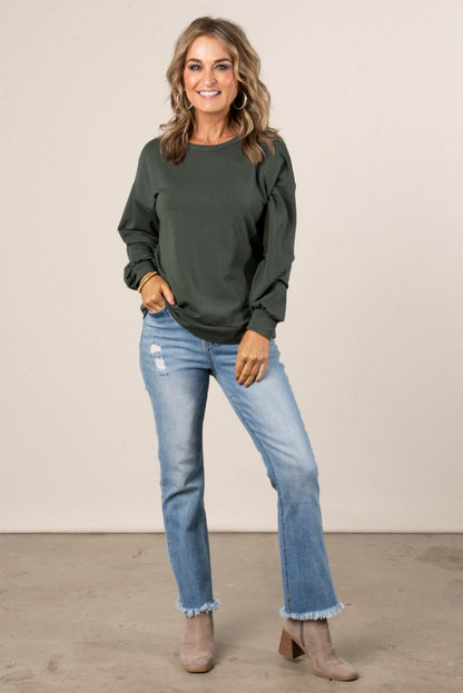 Remi French Terry Drop Shoulder Top