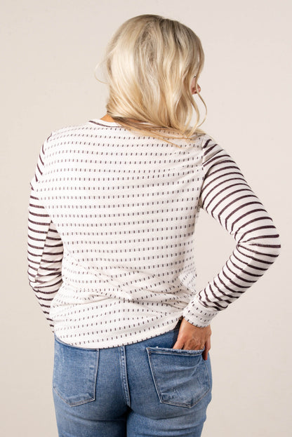 Emerson Dotted Stripe Top