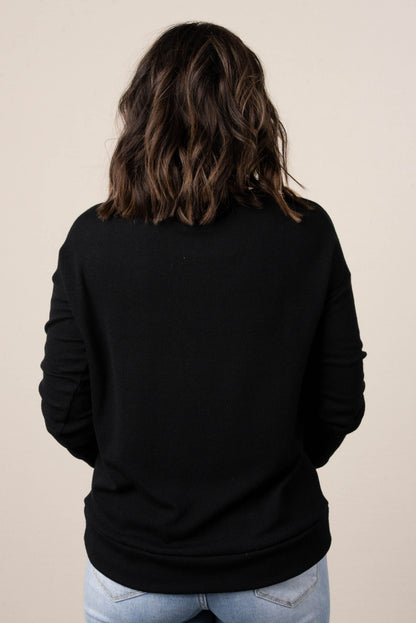 Monica Fine Ribbed Drop Shoulder Top