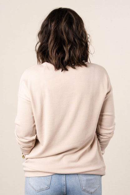 Monica Fine Ribbed Drop Shoulder Top