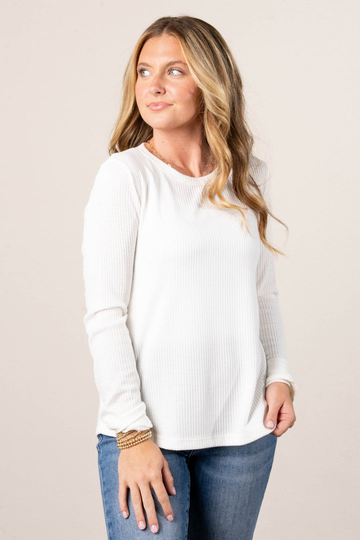 Sloan Waffle Knit Top