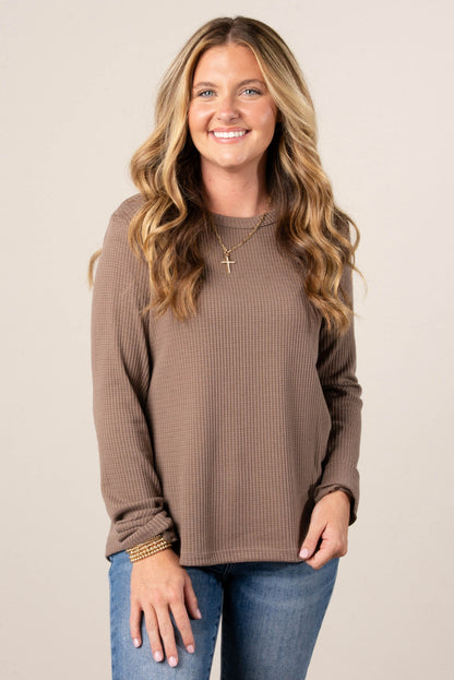 Sloan Waffle Knit Top