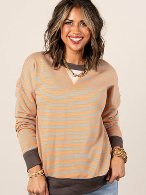 Peyton Striped Top Stitch Top
