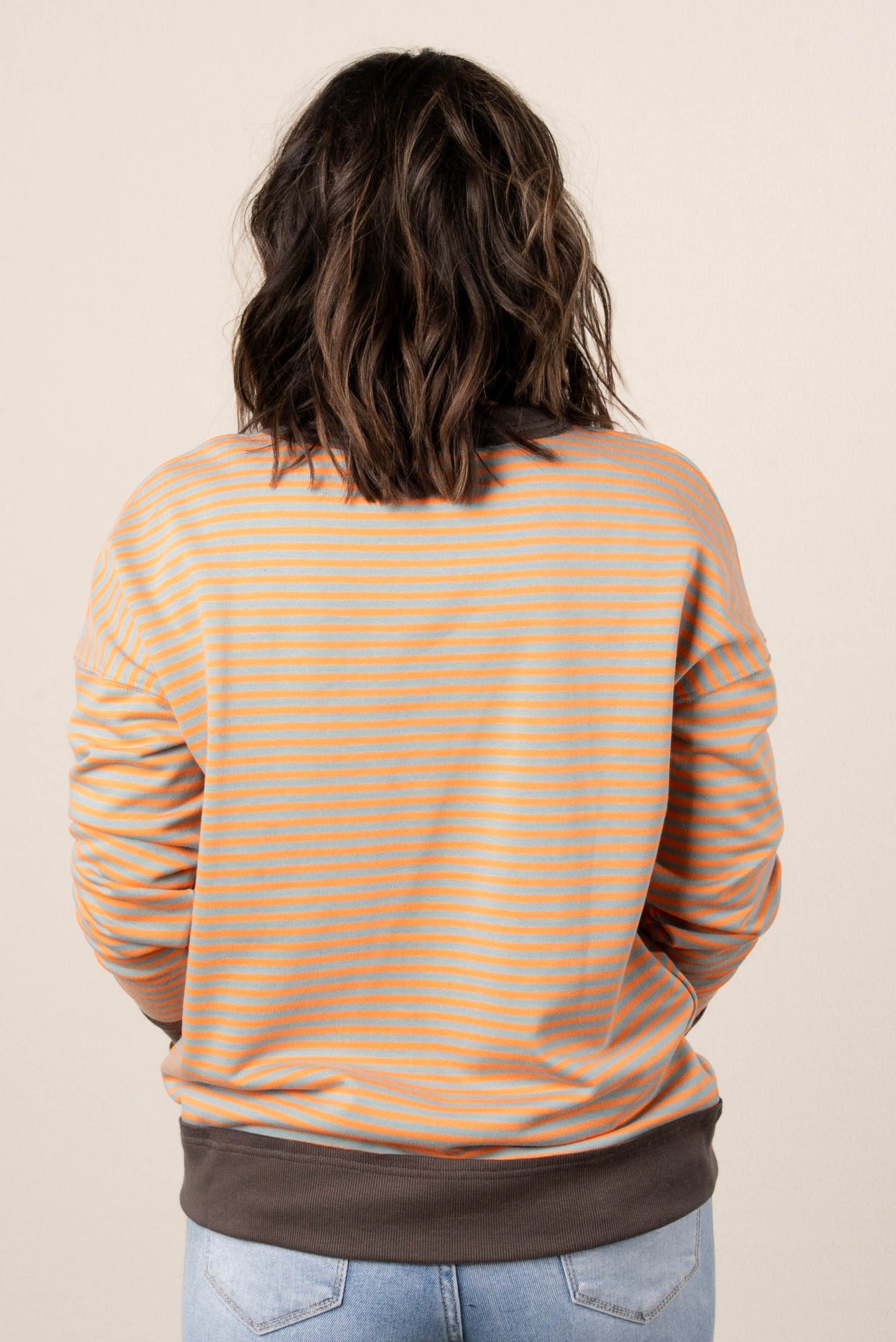 Peyton Striped Top Stitch Top