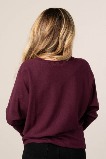 Callie Rolled Neck Dolman Sweater