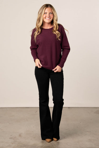 Callie Rolled Neck Dolman Sweater