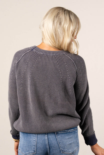 Jasmine Wash Dyed Raglan Sweater