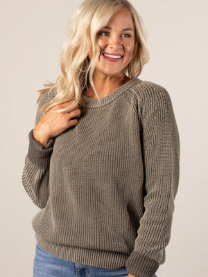 Jasmine Wash Dyed Raglan Sweater