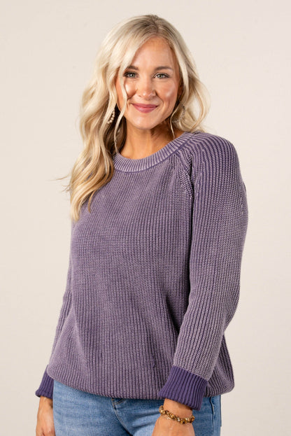 Jasmine Wash Dyed Raglan Sweater