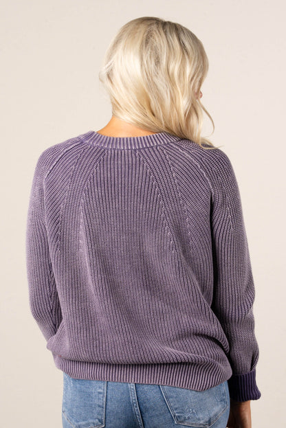 Jasmine Wash Dyed Raglan Sweater