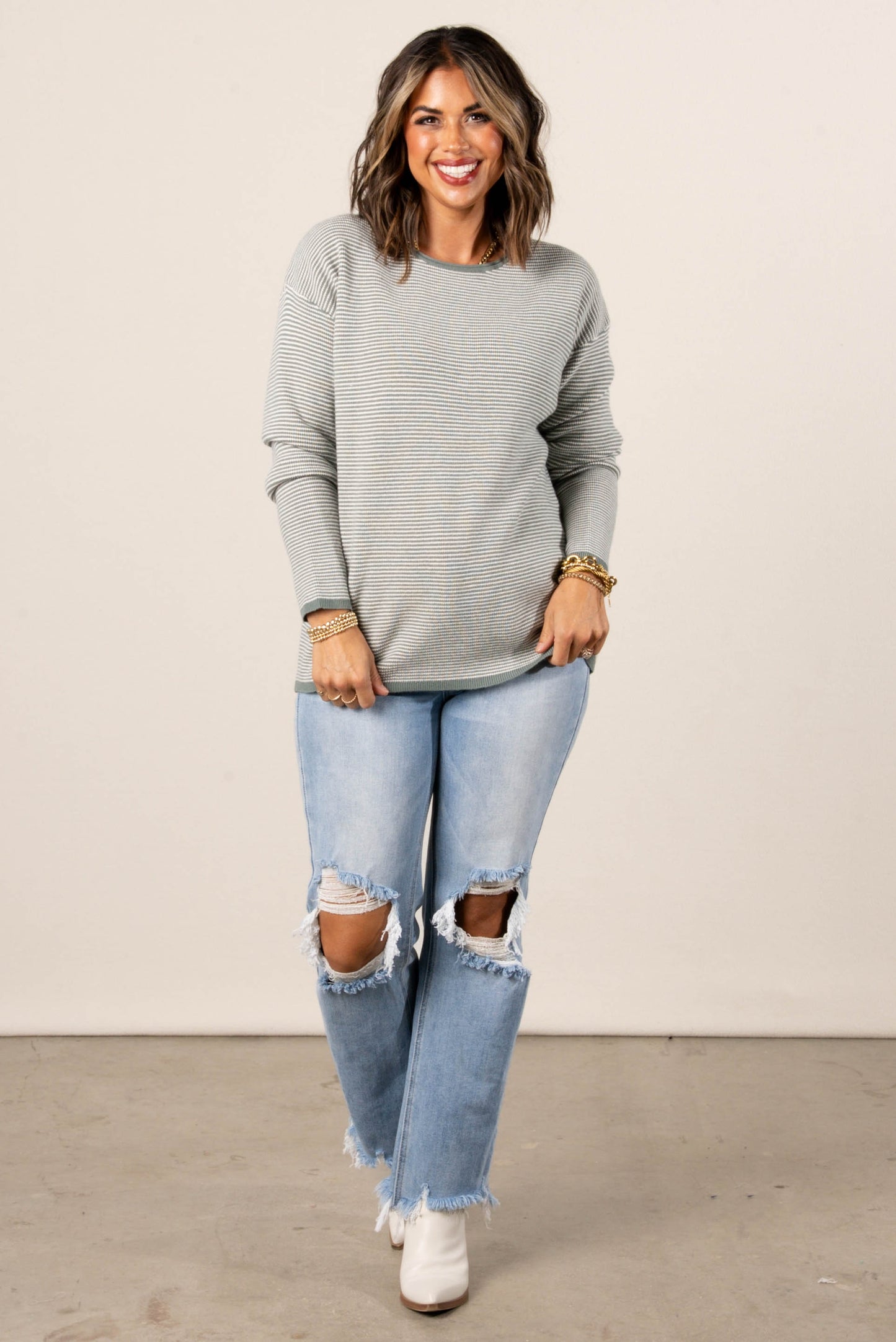 Blair Textured Stripe Sweater