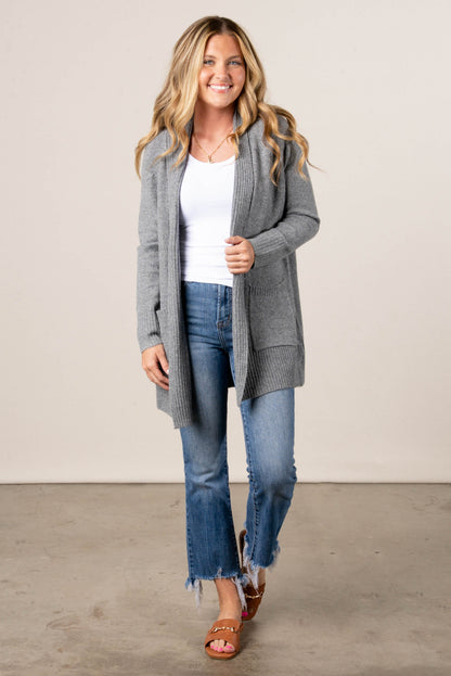 Lennon Mixed Knit Sweater Cardigan