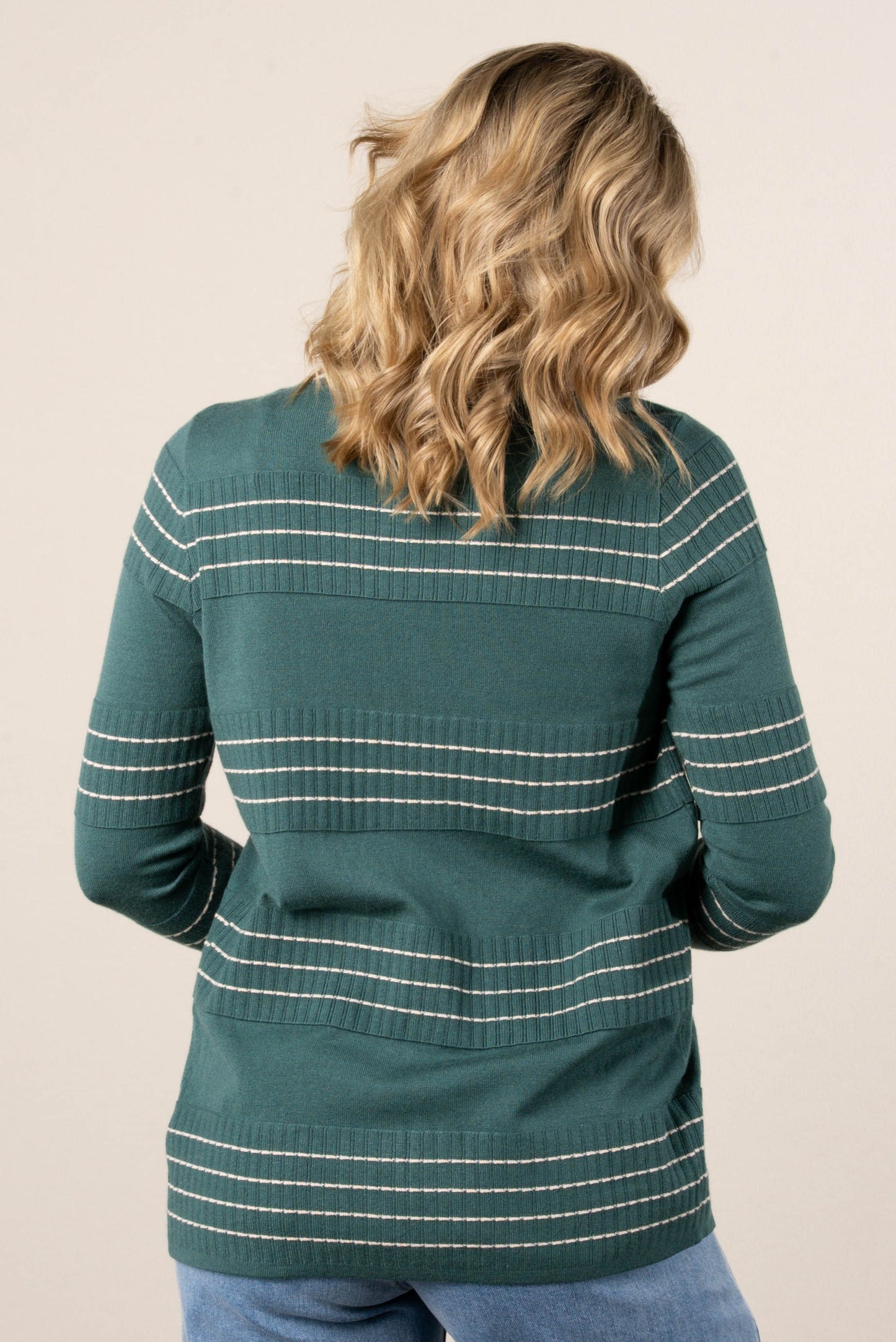 Lilly Stitch Striped Sweater Cardigan
