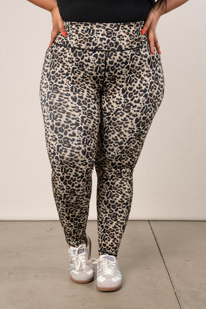 Cheetah High Waist Active Ankle Leggings
