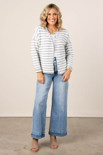 Missy Striped Sweater Cardigan