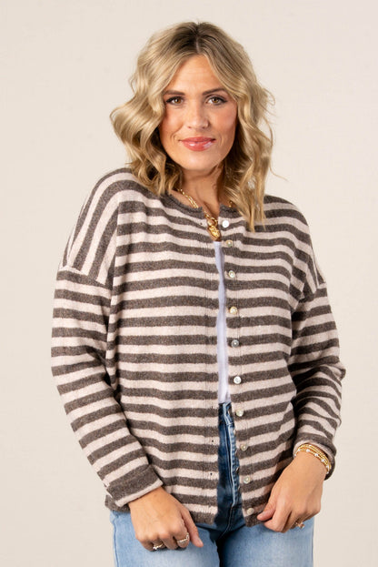 Missy Striped Sweater Cardigan
